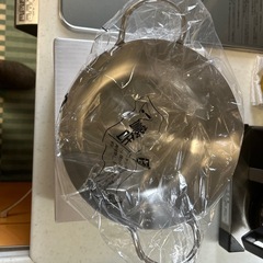 開封済み未使用品　日本製　ウルシヤマ　IH対応　ステンレス　揚げ鍋　22cm　天ぷら鍋 の画像