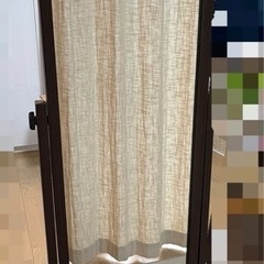 【お引き取り先確定済み】鏡　キャスター付きスタンドミラー　姿見