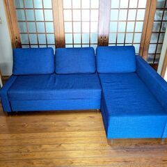 美品ソファベット☆FRIHETEN☆定価141,000円 配達設置致します 収納可能 ダブルベット以上の広さ 簡単切り替え ＩＫＥＡの画像