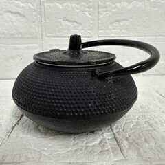 宝星堂 鉄瓶 急須 茶こし付 南部鉄器 あられ 茶道具 アラレ 工芸品 札幌市 白石区 東札幌の画像
