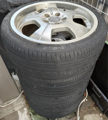 【ホイールタイヤセット 4本 ジャンク品】