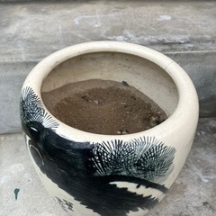 火鉢　水瓶　レトロ　アンティーク　骨董品の画像