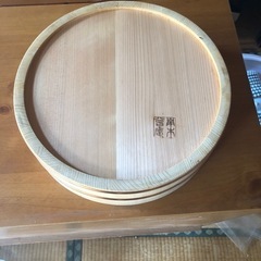 値下げしまいました　南木曽庵すし飯台　木曽さわらすし桶　内径約27cm　寿司桶の画像