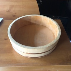 値下げしまいました　南木曽庵すし飯台　木曽さわらすし桶　内径約27cm　寿司桶の画像