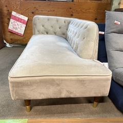 LOWYA ソファ　ベルベット調　幅149 奥73 高さ64cm の画像