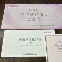 JR九州　１日乗車券　鉄道株主優待券