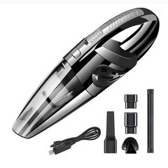 未使用コードレス掃除機、強力な吸引力ハンディクリーナー業務用、USB充電式 多彩なアタッチメント付き、車、家庭、オフィス、すき間掃除に使えますの画像