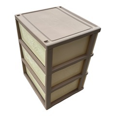 ベア3段チェスト　引き出し　収納　衣装ケースの画像