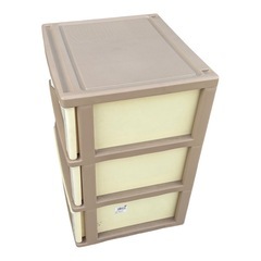 ベア3段チェスト　引き出し　収納　衣装ケースの画像