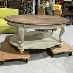 ★輸入家具★センターテーブル リビングテーブル W123cm ホ...