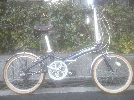 整備済み中古自転車　20インチ　税別￥21.800-　折り畳み自転車　L.C,TRAM（ダホン）　グリーン401