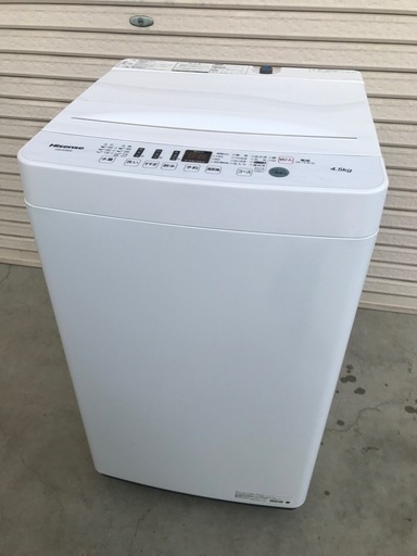 洗濯機　Hisense  HW-E4503  4.5kg  2020年製