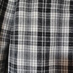 冬用 白黒 チェック 柄 ミニスカート Mの画像