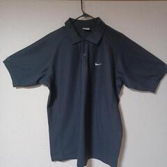 ナイキ NIKE FIT DRY ブラック ポロシャツ 半袖 刺繍 L