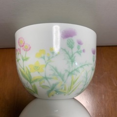 花柄湯呑み　5個の画像