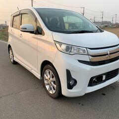 ★eKカスタム★ワンオーナー★ナビ★バックモニタ★ＥＴＣ★スペアキー★車検２年付きの画像