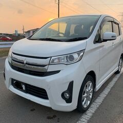 ★eKカスタム★ワンオーナー★ナビ★バックモニタ★ＥＴＣ★スペアキー★車検２年付きの画像