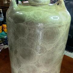 昭和 レトロ 酒瓶  壺  大型 陶器 焼き物 約42cm

の画像