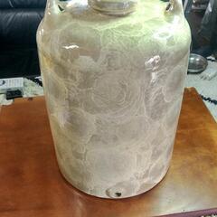 昭和 レトロ 酒瓶  壺  大型 陶器 焼き物 約42cm

の画像