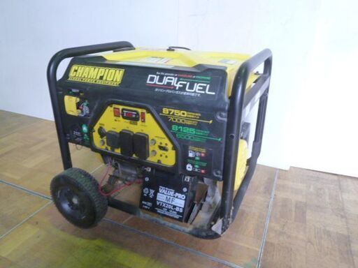 【中古】チャンピオン 発電機 CPG7800DF-J  (2) ガソリン/プロパン 両用 DUAL FULE GENERATOR 2020年 Champion 発電