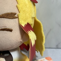 A2504-006 鬼滅の刃 でっかいぽふっと ぬいぐるみ 煉獄杏寿郎 汚れありの画像