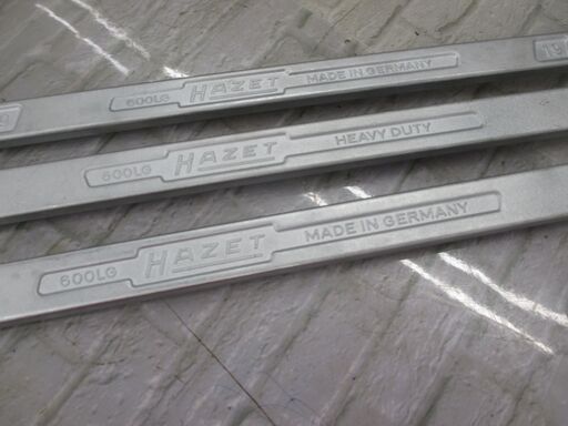 ハゼット 600LG ロングレンチ3本セット 19/22/24 中古品 【ハンズ