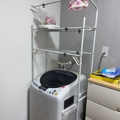 ランドリーラック ランドリー収納 洗濯棚 美品の画像