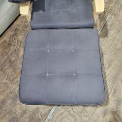 5/12 終 アイリス 1人掛けウッドフレームソファ/オットマン付き 1Pソファ 25d菊STの画像