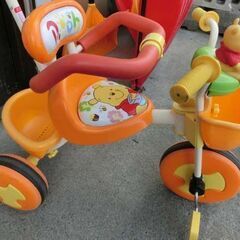 三輪車 くまのプーさん アイデス かじ取り ディズニー 3輪車 安心ガード 札幌 西野店の画像