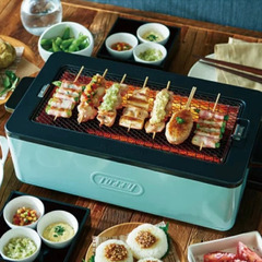【新品未使用】 ラドンナ　スモークレス焼肉ロースター Toffyペールアクアの画像
