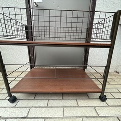 【2台あります】収納ラック キャスター付き 幅44 タイプ 幅4...