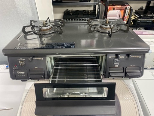 配送可能　保証付き 2021年製 プロパンガス用 PA-S42B-1R  水なし片面焼グリル ガスグリル付コンロ 右強火力