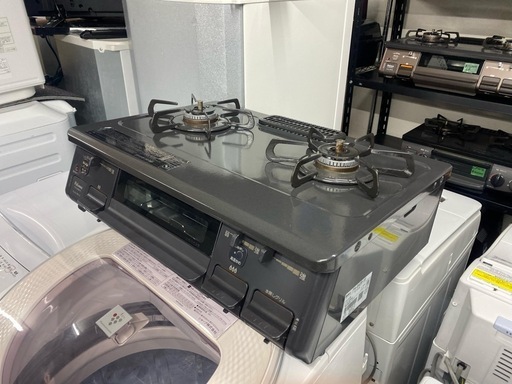 配送可能　保証付き 2021年製 プロパンガス用 PA-S42B-1R  水なし片面焼グリル ガスグリル付コンロ 右強火力