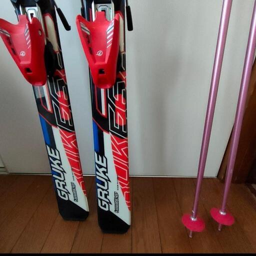 カービングスキー板 ストック セット 150cm ジュニア子供用 高学年