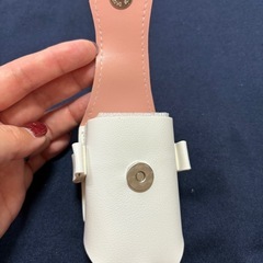 ★新品未使用　ゴルフ ボールケース　ホワイトピンクケース①の画像