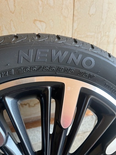 165/55R15夏用タイヤ スペーシアカスタム 4本 タイヤのみ 組み換えサービスします   