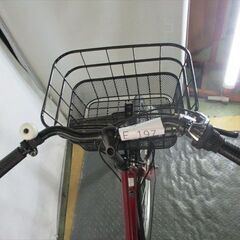 E197★限定特価★ 中古自転車 マルイシ　MIPH【　27インチ　赤　LEDオートライト 】 の画像