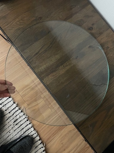 Acme furniture  TRESTLES SIDE TABLE ガラステーブル　サイドテーブル