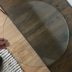 Acme furniture  TRESTLES SIDE TABLE ガラステーブル　サイドテーブルの画像
