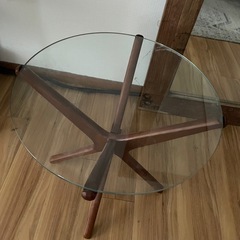Acme furniture  TRESTLES SIDE TABLE ガラステーブル　サイドテーブルの画像
