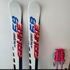 カービングスキー板　ストック　セット　150cm ジュニア子供用　高学年の画像