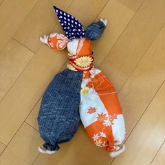 和風クラウン人形　布製人形の画像