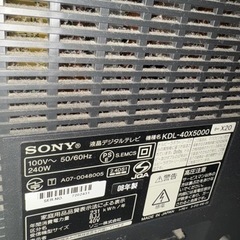 ジャンク品？　テレビの画像