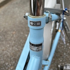 
20インチライトブルー変速付き子供用自転車の画像