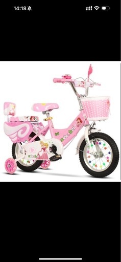 こども用自転車 パープル 折りたたみ自転車 18インチ組み立て済み 新品