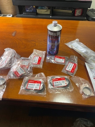 ホンダCB400SF CB400SB用純正 フロントフォークOHセットとフロント、リアベアリングセット