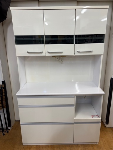 N916★三和木品★レンジボード★食器棚★カップボード★幅1200ｍｍ