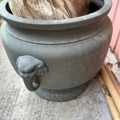 最終価格❗️火鉢　アンティーク　手あぶり　金属製 美術品　骨董品　工芸品の画像