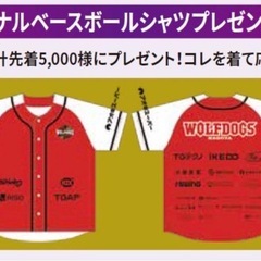ウルフドッグス名古屋 オリジナルベースボールシャツ