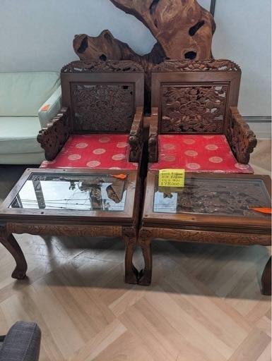 アンティークテーブル&チェア